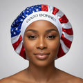 🇺🇸 USA Flag Design - Coco Bonnet – Premium Satin Hair Bonnet